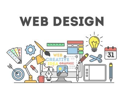 Web design illustration.